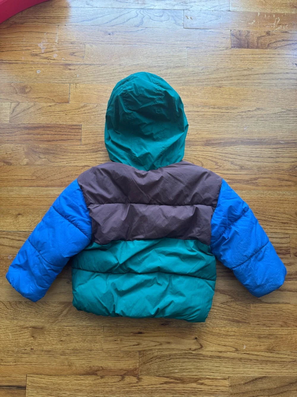 Old Navy Coat Sherpa Fleece Lined Puffer Colorblock